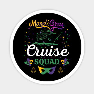 Mardi Gras Cruise Ship Family Matching Trip Costume Magnet